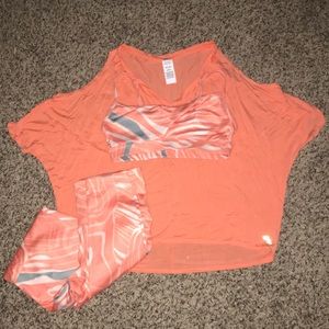 Orange/pink Athletic set